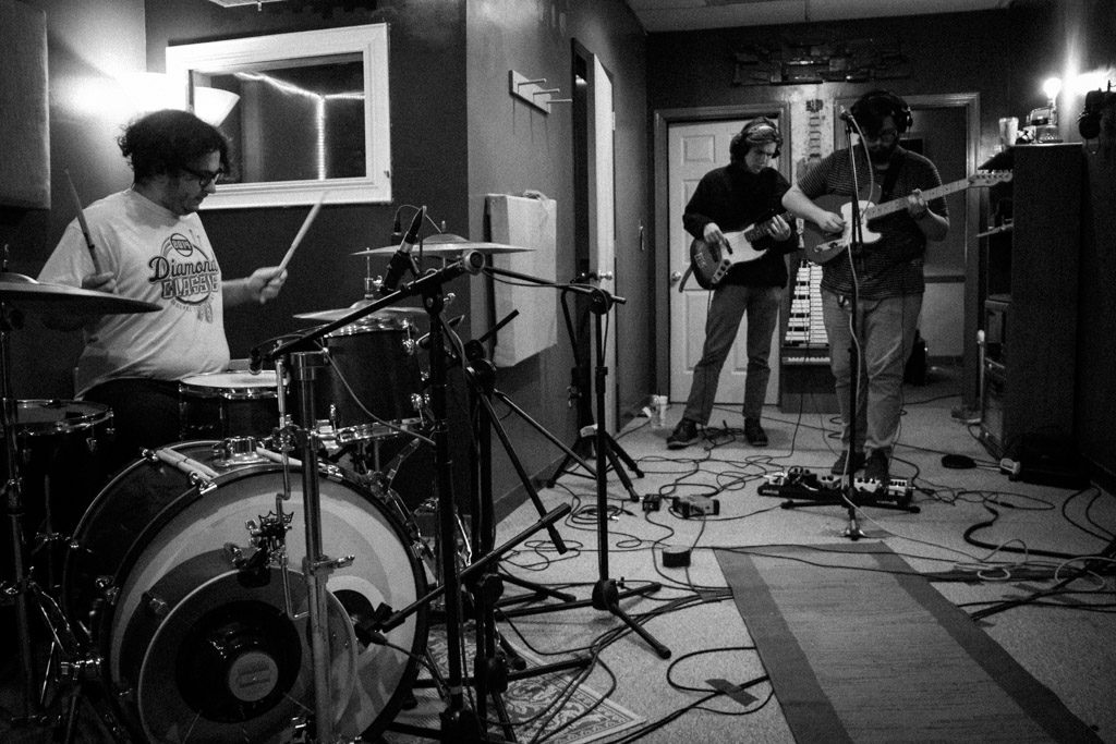 Greenville, SC band Quality Time records at Black Sneaker Souls Recording Studio.