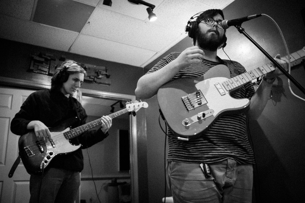 Greenville, SC band Quality Time records at Black Sneaker Souls Recording Studio.