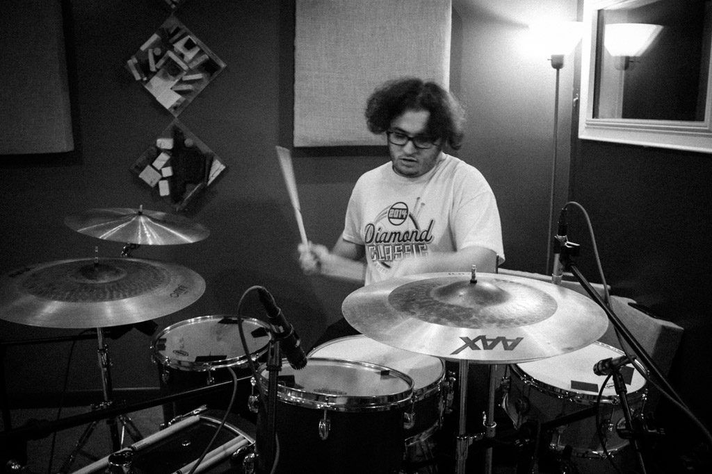 Greenville, SC band Quality Time records at Black Sneaker Souls Recording Studio.